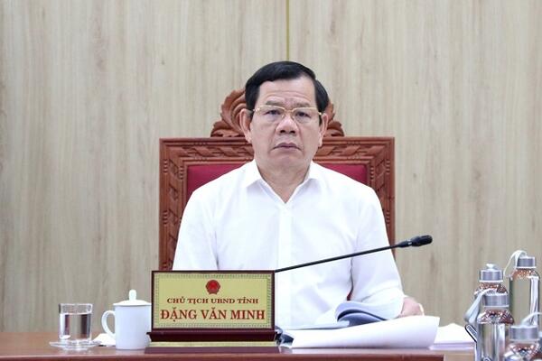Chủ tịch UBND tỉnh Đặng Văn Minh dự hội nghị trực tuyến Ban Chỉ đạo Nhà nước các công trình, dự án trọng điểm quốc gia